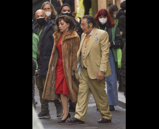 Lady Gaga şi Al Pacino, la filmările pentru „House of Gucci”