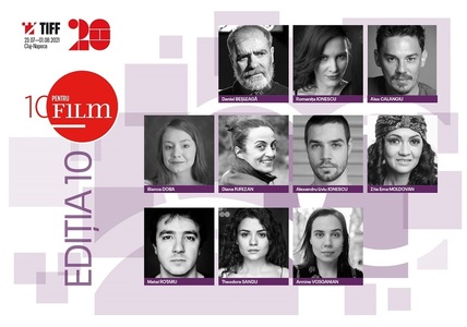 TIFF - Actori de teatru din Craiova, Sibiu, Brăila, Piatra Neamţ, Cluj-Napoca, Ploieşti şi Bucureşti, selectaţi în programul „10 pentru FILM”