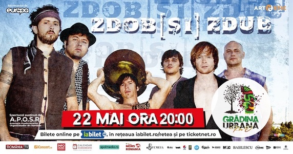 Concertul trupei Zdob şi Zdub anunţat pentru 25 aprilie la Bucureşti, amânat până la 22 mai 