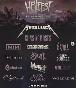 Metallica, cap de afiş la Hellfest care debutează vineri în Franţa