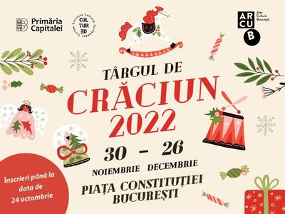 Târgul de Crăciun din Bucureşti, în Piaţa Constituţiei / Primăria caută operatori privaţi interesaţi să participe la eveniment / Companiile interesate se pot înscrie până în 24 octombrie 