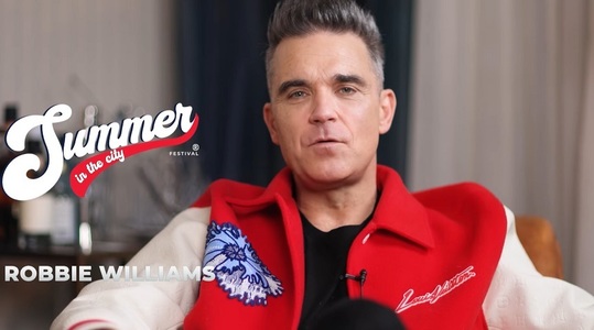 Robbie Williams, mesaj pentru fanii din România: „Abia aştept să vă văd pe toţi!” - VIDEO