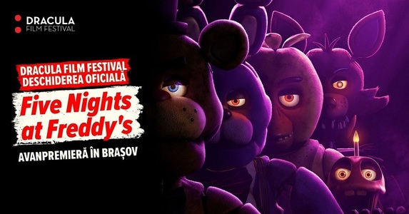 "Five Nights At Freddy’s", film realizat după jocul video survival horror cu acelaşi nume, deschide Dracula Film Festival