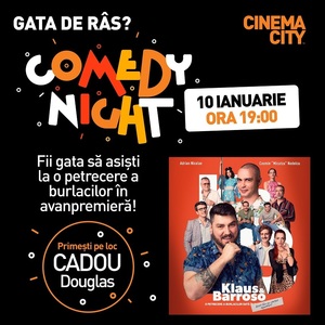 Comedia "Klaus & Barroso", cu Cosmin „Micutzu” Nedelcu şi Adrian Nicolae în rolurile principale, va rula în 10 ianuarie în reţeaua Cinema City/ VIDEO