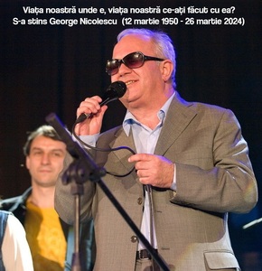 Cantautorul George Nicolescu, cunoscut pentru melodia "Eternitate", a murit la vârsta de 74 de ani