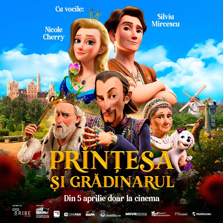 Animaţia pentru copii „Prinţesa şi grădinarul”, cu Nicole Cherry şi Silviu Mircescu, în cinematografe din 5 aprilie/ VIDEO