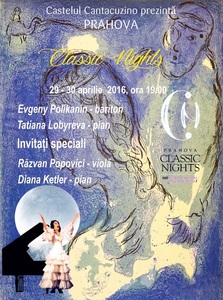 Muzica lui Enescu, Ceaikovski, Mozart, în 29 şi 30 aprilie, la Castelul Cantacuzino din Buşteni
