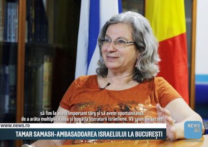 Ambasadoarea Israelului vorbeşte la News.ro despre Bookfest, terorism, Orientul Mijlociu, migranţi, antisemitism, Revoluţie şi despre Eliade