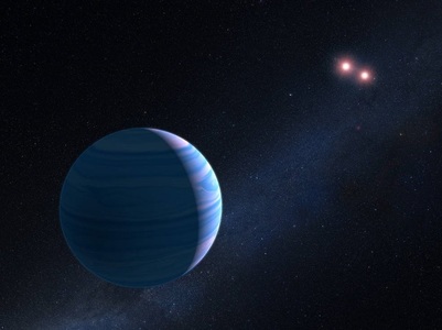 O echipă de astronomi a descoperit, cu ajutorul telescopului Hubble al NASA, o planetă care se învârte în jurul a două stele