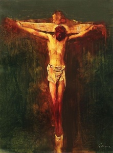 Tabloul ”Christ” de Adrian Ghenie, estimat între 12.000 şi 18.000 de euro, va fi vândut la casa Artmark