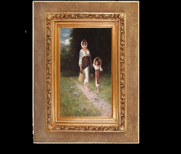 Una dintre cele mai valoroase picturi realizate de Nicolae Grigorescu, pusă în vânzare printr-o licitaţie publică, pe 20 decembrie