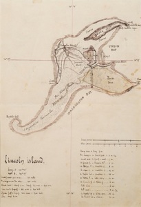 Harta din romanul ”Insula misterioasă”, de Jules Verne, scoasă la licitaţie la Paris