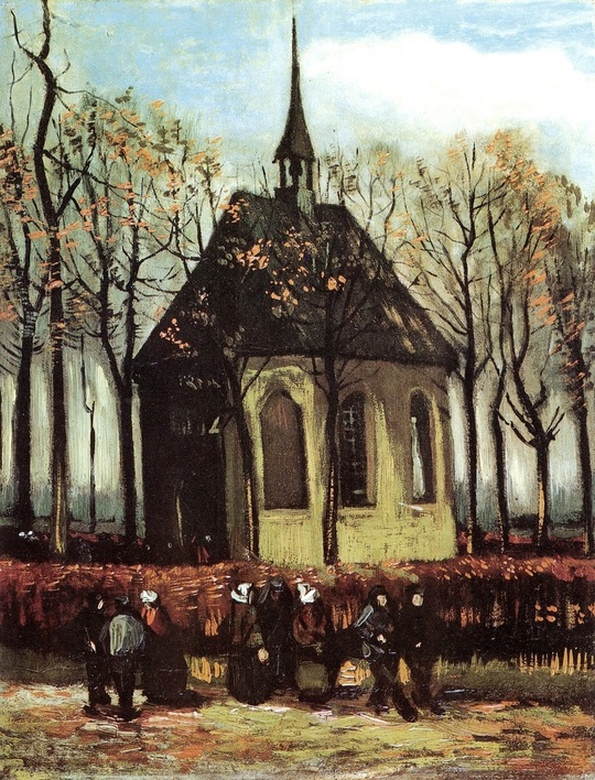 ”Congregation Leaving the Reformed Church in Nuenen” (Foto: Wikiart.com)