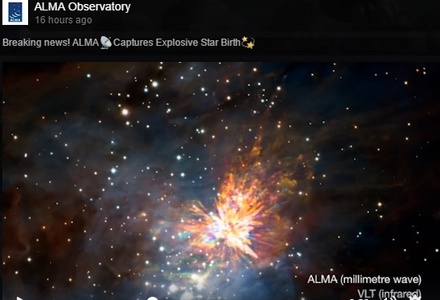 O coliziune violentă între două stele tinere, surprinsă în imagini de telescopul ALMA. VIDEO