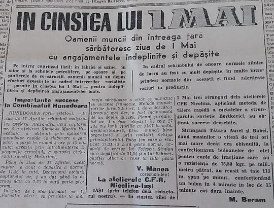 Bilanţ muncitoresc (Foto: Aura Marinescu)