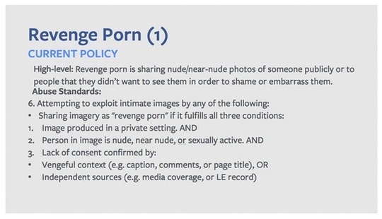Regulamentul intern al Facebook - Revenge porn (Foto: The Guardian)