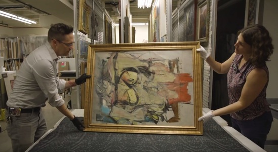 O pictură semnată de Willem de Kooning, furată în urmă cu 31 de ani, a fost înapoiată muzeului de artă al Universităţii din Arizona