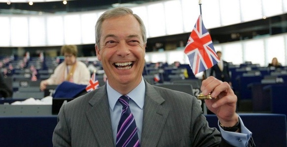 Campania pro-Brexit condusă de Nigel Farage va fi adaptată într-un serial de televiziune cu un buget de peste 77,8 de milioane de dolari