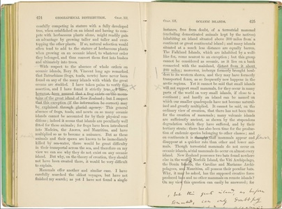 Un exemplar al cărţii „Originea speciilor”, cu note scrise de Darwin, scos la licitaţie, cu o valoare estimată până la 558.300 de euro