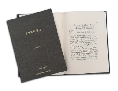 Manuscrisul scrisorii "J'accuse...!" a lui Émile Zola, publicat după 120 de ani