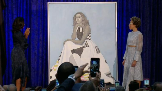 Portrete ale lui Barack şi Michelle Obama, inaugurate la National Portrait Gallery

