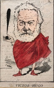 Victor Hugo, monstru sacru cel mai caricaturizat din epoca sa aşa cum este prezentat într-o expoziţie la Paris