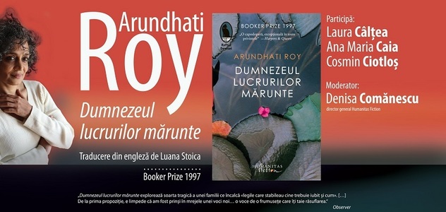 Romanul "Dumnezeul lucrurilor mărunte", de Arundhati Roy, premiat cu Booker Prize în 1997, va fi lansat la Humanitas Fiction