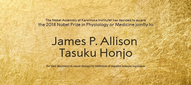 Premiul Nobel pentru Medicină, atribuit unui duo americano-japonez pentru cercetări în lupta împotriva cancerului