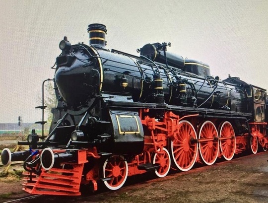Locomotiva cu aburi a trenului regal