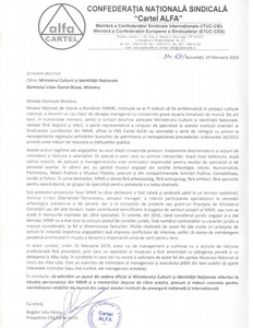 CNS Cartel ALFA solicită trimiterea Corpului de Control al premierului la Muzeul Naţional de Istorie