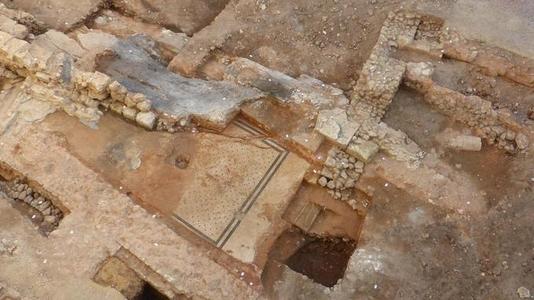 Un mare mozaic roman a fost descoperit în centrul oraşului Poitiers