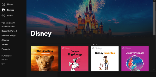 Spotify a lansat un hub cu muzică din filme şi show-uri TV Disney