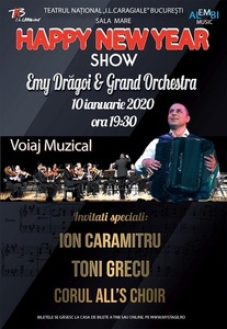 Spectacolul muzical "Happy New Year" va înlocui "Regele moare" în 10 ianuarie la TNB. Invitaţi speciali: Ion Caramitru şi Toni Grecu