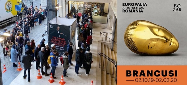Expoziţia „Brâncuşi. Sublimarea formei” de la Bruxelles, vizitată de peste o mie de persoane pe zi în vacanţa de iarnă; 85.000 de vizitatori, în trei luni