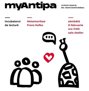 Proiect MyAntipa - Un atelier de lectură care va avea în prim-plan cel mai cunoscut gândac din literatura universală, personajul principal din „Metamorfoza” lui Kafka