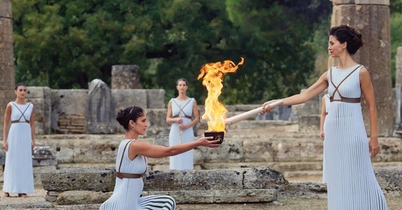 TVR 1 va transmite în direct ceremonia aprinderii flăcării Olimpice de la Templul Hera din Grecia