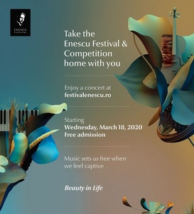 Înregistrări din ediţiile anterioare ale Festivalului şi Concursului "George Enescu", disponibile online. Programul concertelor în prima lună