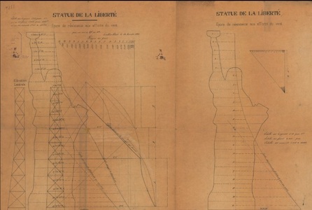 Gustave Eiffel şi-a imaginat diferit Statuia Libertăţii, după cum o confirmă schiţe vechi de 140 de ani