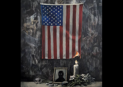 Banksy a creat o lucrare inspirată de protestele din SUA: Oamenii de culoare sunt trădaţi de sistemul alb, defect, care le face viaţa un chin. Nu este treaba lor să îl repare