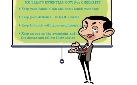 Personajul animat Mr Bean ajută OMS să transmită regulile de igienă pentru prevenirea Covid-19 - VIDEO