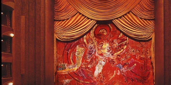 O cortină de scenă creată de Marc Chagall pentru "Flautul fermecat" la Met Opera, în licitaţie de la 250.000 de dolari