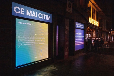 Instalaţia interactivă #cemaicitim poate fi vizitată din mers, între 29 şi 31 ianuarie, în vitrina galeriei 1001 Arte de pe Calea Victoriei 