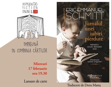 "Jurnalul unei iubiri pierdute" de Eric-Emmanuel Schmitt, lansat online