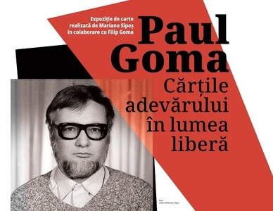 Volumele lui Paul Goma apărute în "lumea liberă", când scriitorul era interzis în România comunistă, expuse la MNLR