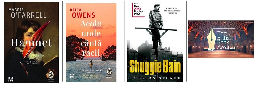 Trei romane din colecţia Anansi, desemnate cărţile anului la British Book Awards
