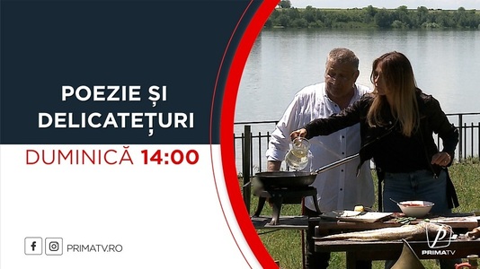Anca Ţurcaşiu este invitată la "Poezie şi delicateţuri", emisiunea semnată de Mircea Dinescu la Prima TV - VIDEO
