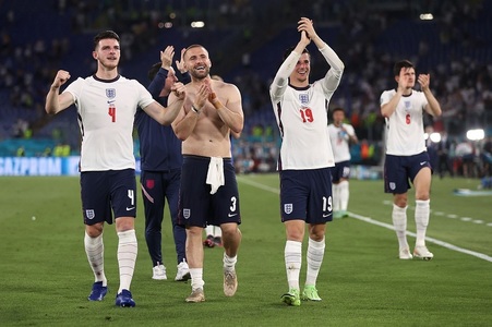 Meciurile în care Danemarca şi Anglia s-au calificat în semifinalele Euro 2020, cele mai urmărite de telespectatori 