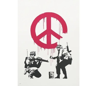 Război în Ucraina - Un Banksy scos la vânzare în beneficiul celui mai mare spital pentru copii din Kiev