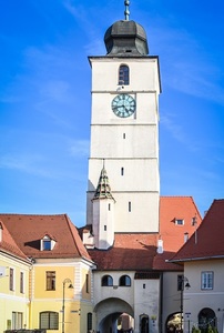 Turnul Sfatului din Sibiu şi cele de pe strada Cetăţii pot fi vizitate în Noaptea Muzeelor - FOTO