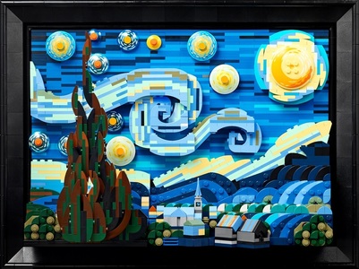 Tabloul emblematic de Vincent van Gogh "The Stary Night" a fost reimaginat într-un set Lego şi va fi expus în premieră la Art Safari - FOTO